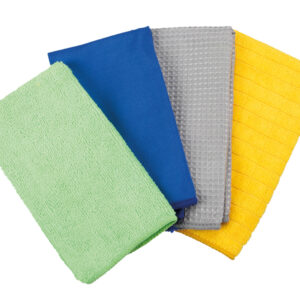 Set 4 panni assortiti in microfibra - 40x30 cm